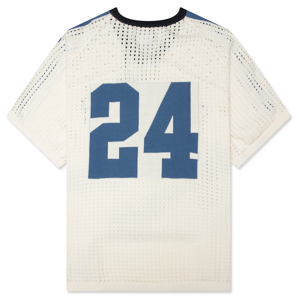 24 Cotton Knit Soccer Jersey - Egg White