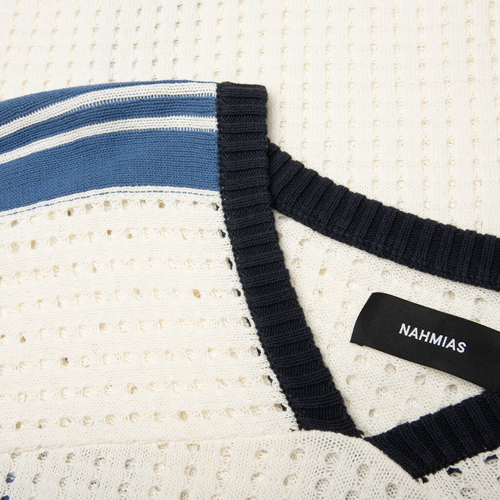 24 Cotton Knit Soccer Jersey - Egg White