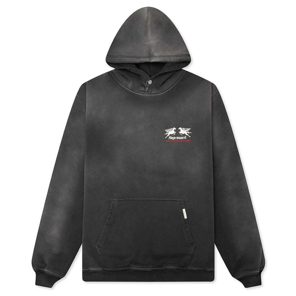 24 Hour Service Hoodie - Stained Black