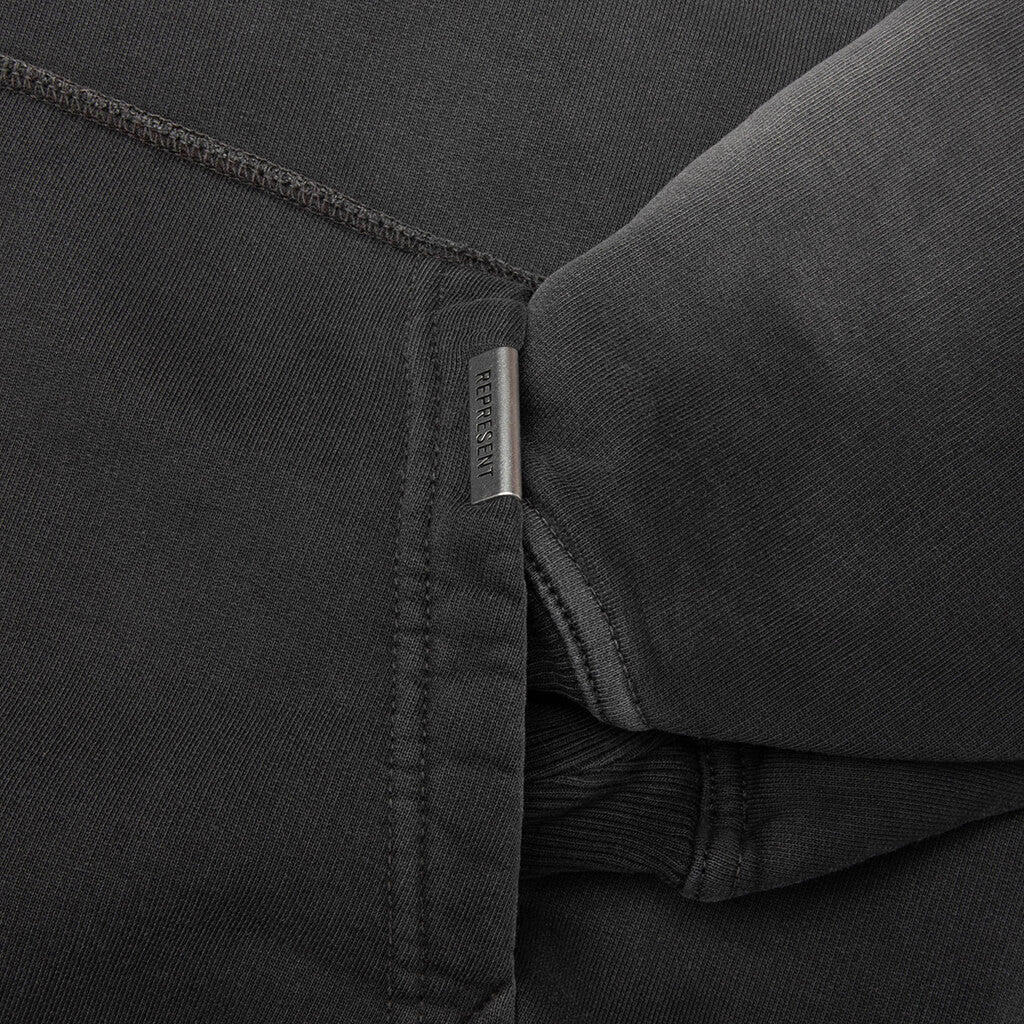 24 Hour Service Hoodie - Stained Black