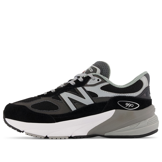 (GS) New Balance 990 V6 FuelCell Shoes 'Black Grey White' GC990BK6