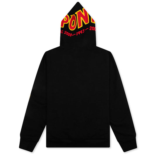 2nd Shark Full Zip Hoodie - Black
