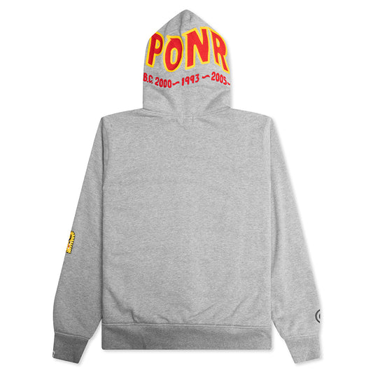 2nd Shark Full Zip Hoodie - Gray
