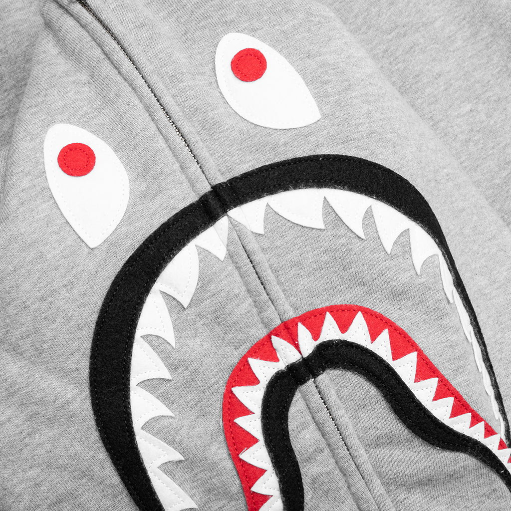 2nd Shark Full Zip Hoodie - Gray