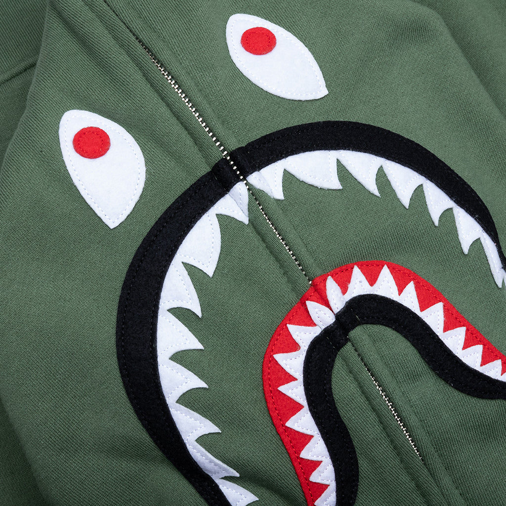 2nd Shark Full Zip Hoodie - Green