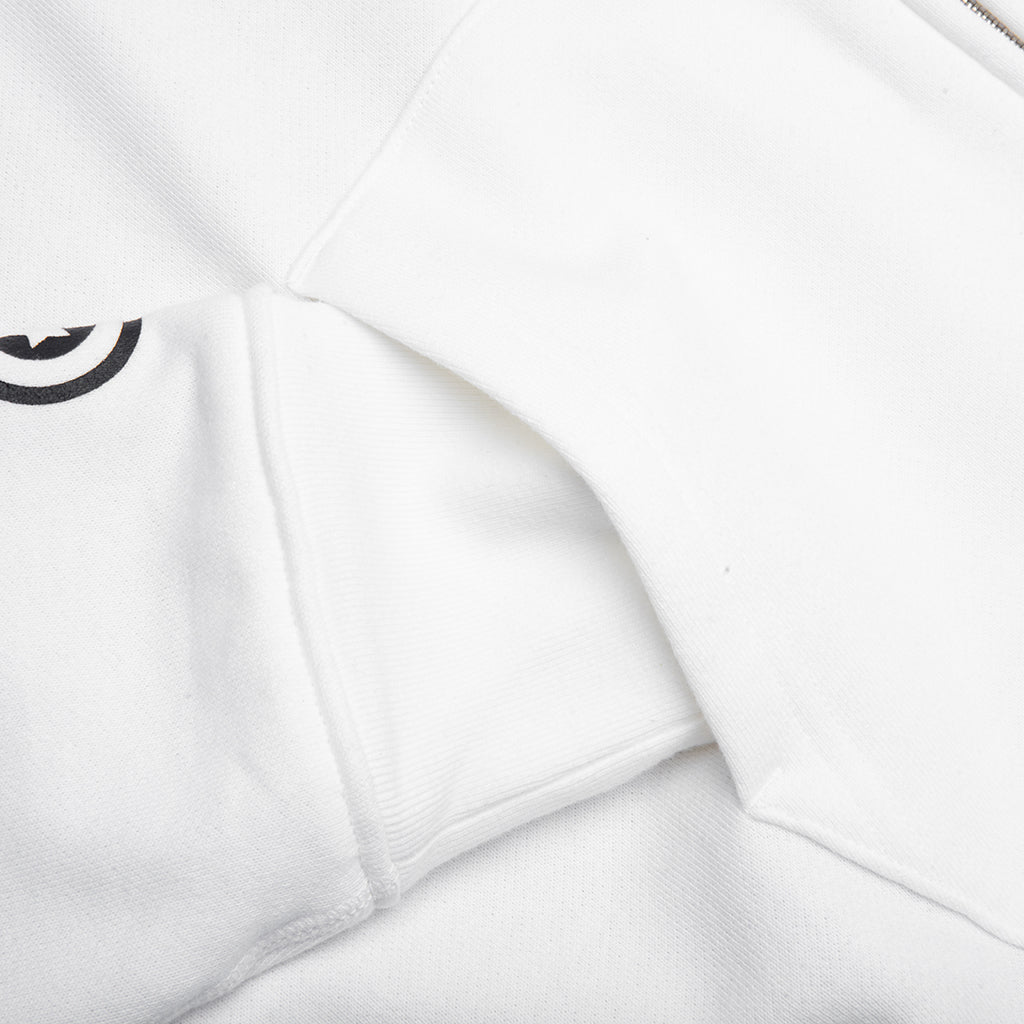 2nd Shark Full Zip Hoodie - White