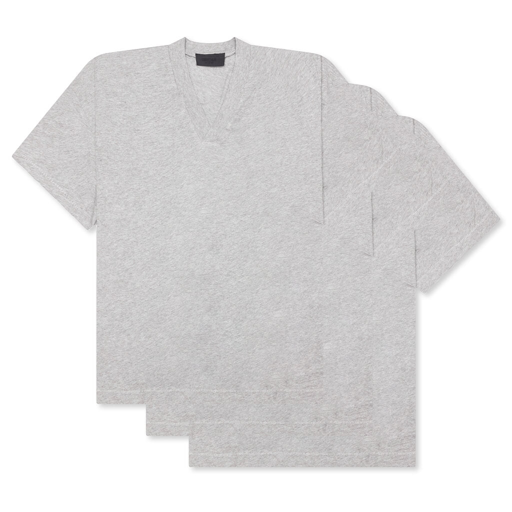 3-Pack Essential V-Neck Tee - Dark Heather