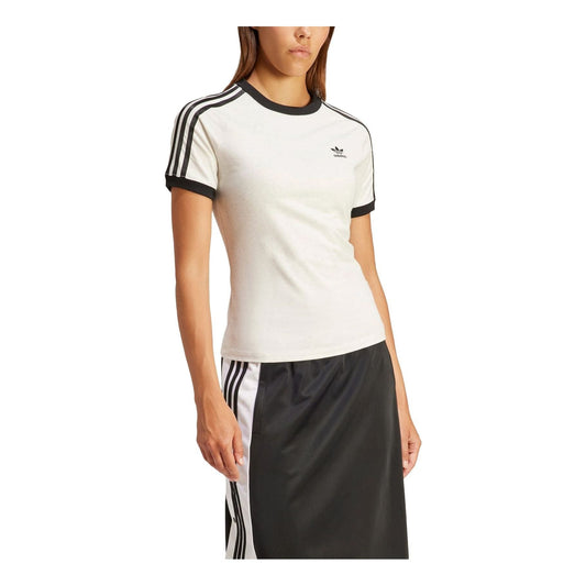 (WMNS) adidas 3-Stripes Slim Raglan T-shirt Asia Sizing 'White Melange' IR8104