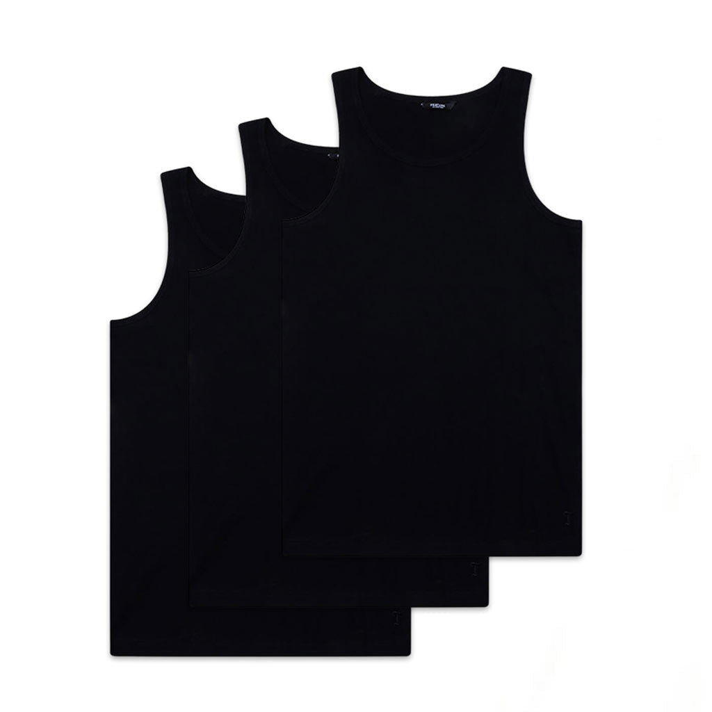 Vincent Tank Top 3-Pack - Black