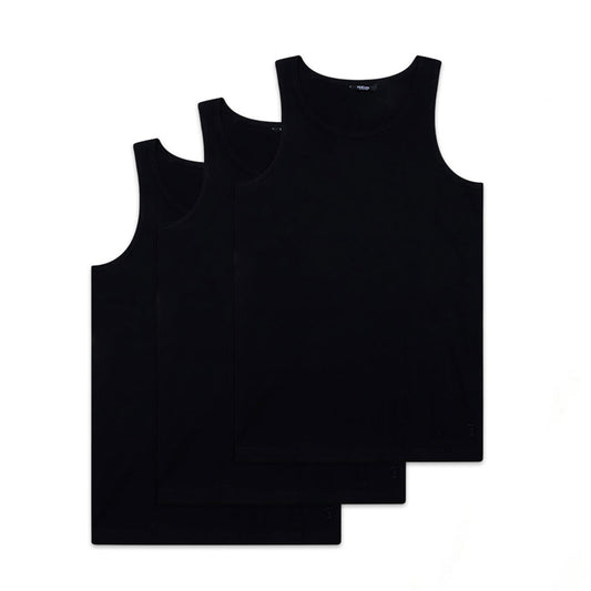 Vincent Tank Top 3-Pack - Black