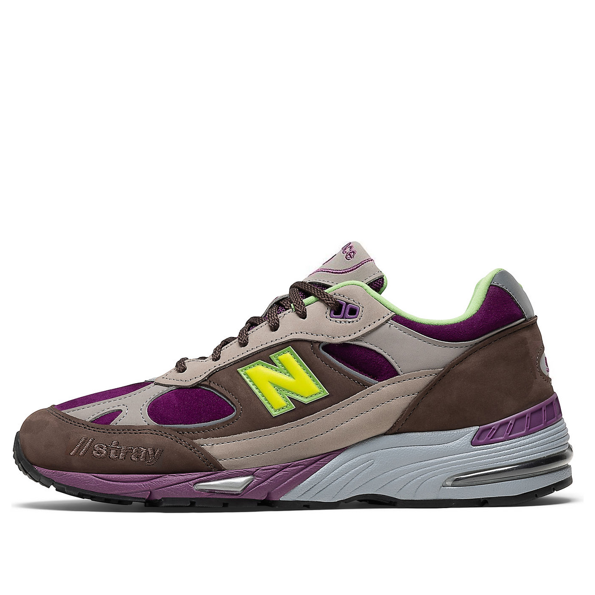 (WMNS) New Balance Stray Rats x 991 Made in England 'Purple Green' W991SRG