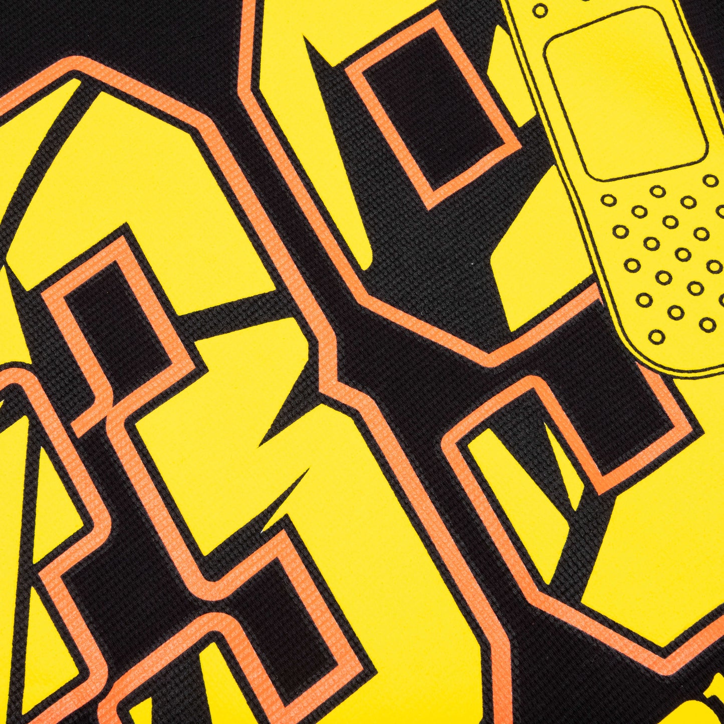 39 Waffle Tee - Black/Yellow