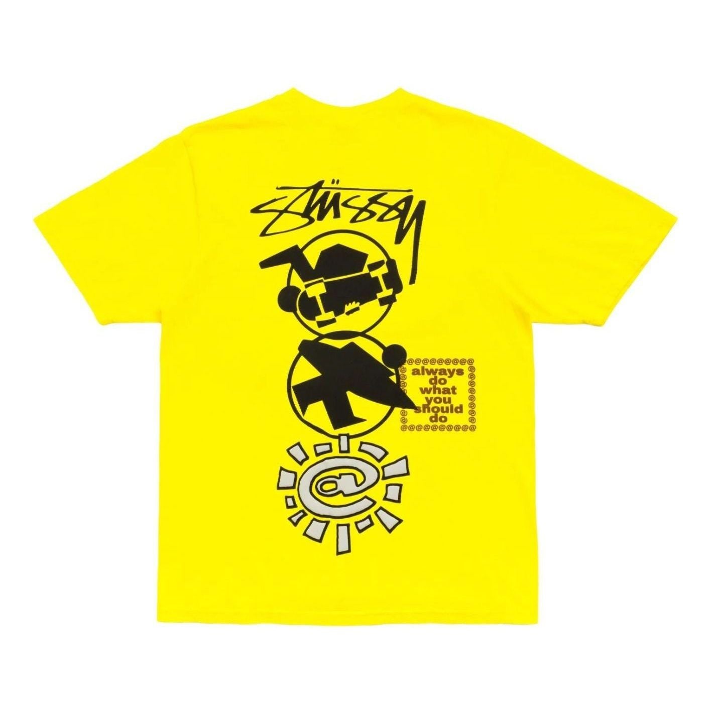 Stussy x Always Do What You Should Do Stack T-Shirt 'Yellow' 3904049-YELO