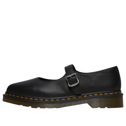 (WMNS) Dr. Martens Elphie Virginia Leather Mary Jane 'Black' 40685001