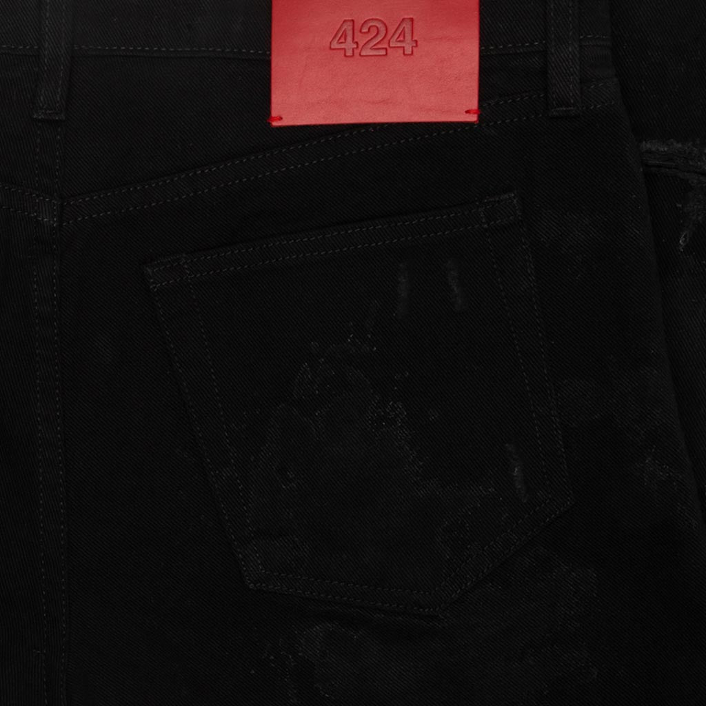 4 Pocket Denim Pant - Black