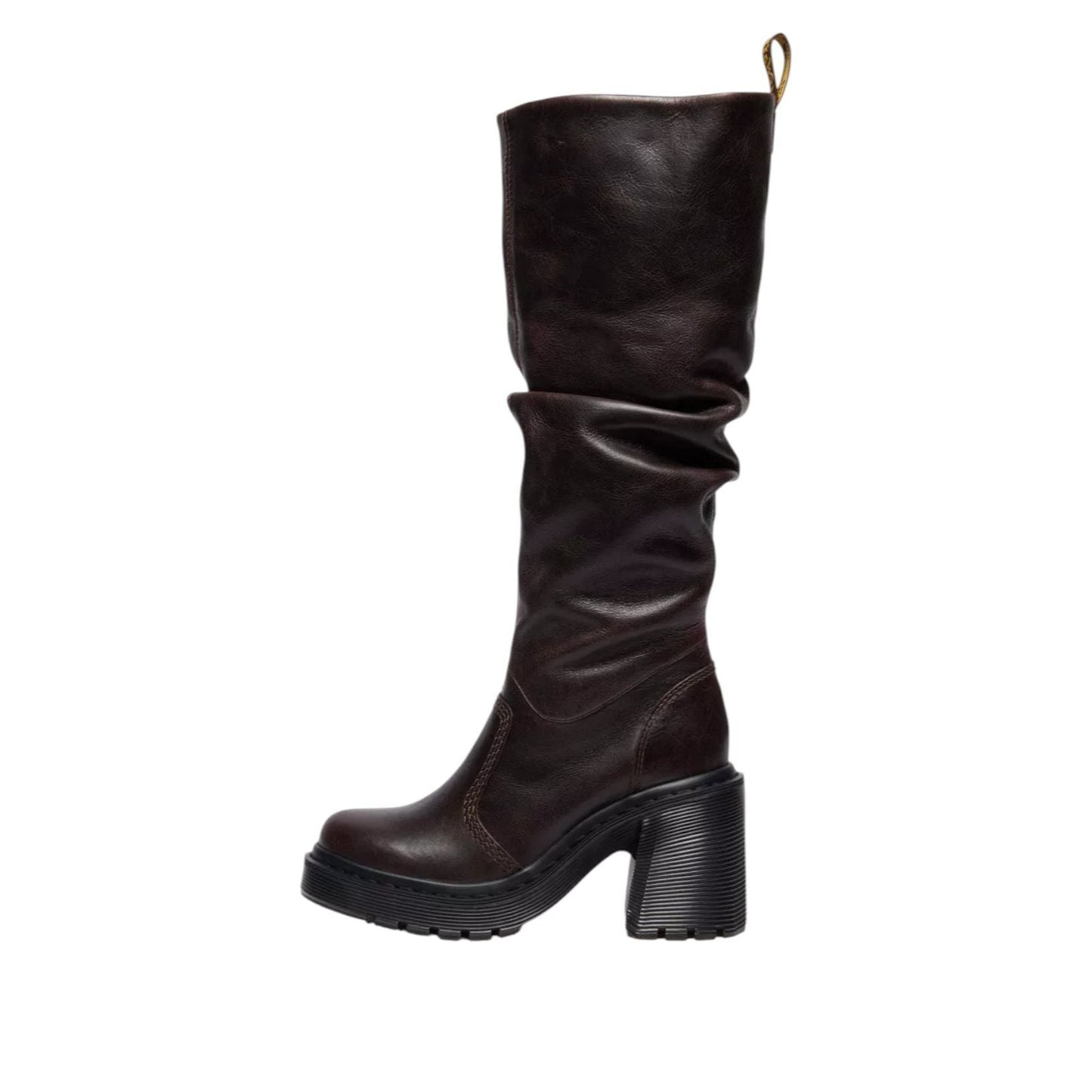 (WMNS) Dr. Martens Kasey Kinsley Knee High Heeled Boots 'Dark Brown' 42942200