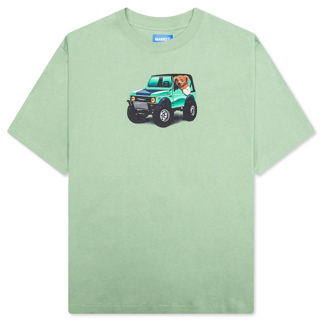 4X4 Bear T-Shirt - Basil