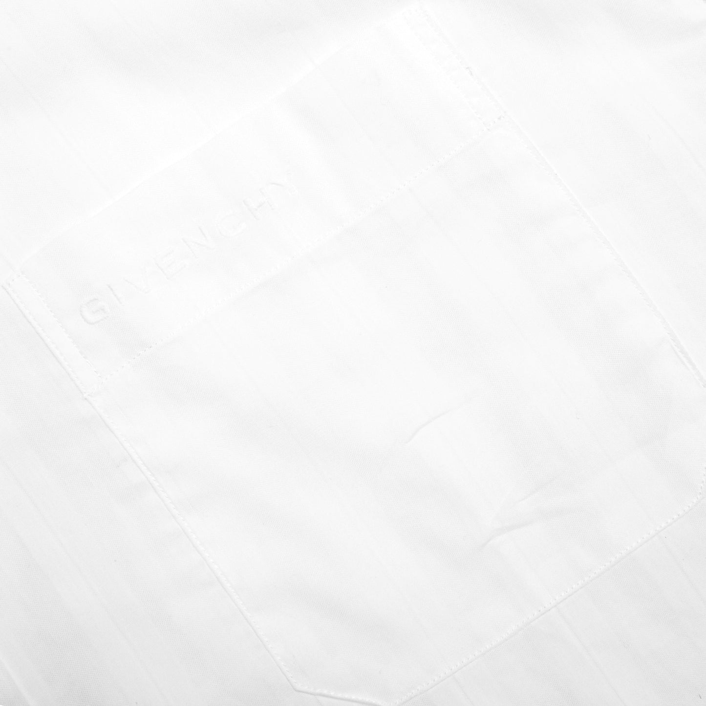 Cotton Voile Shirt With Stripes - White