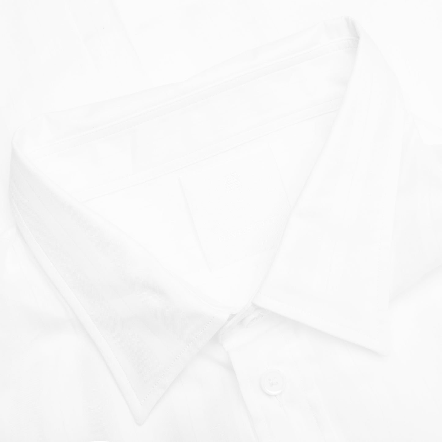 Cotton Voile Shirt With Stripes - White