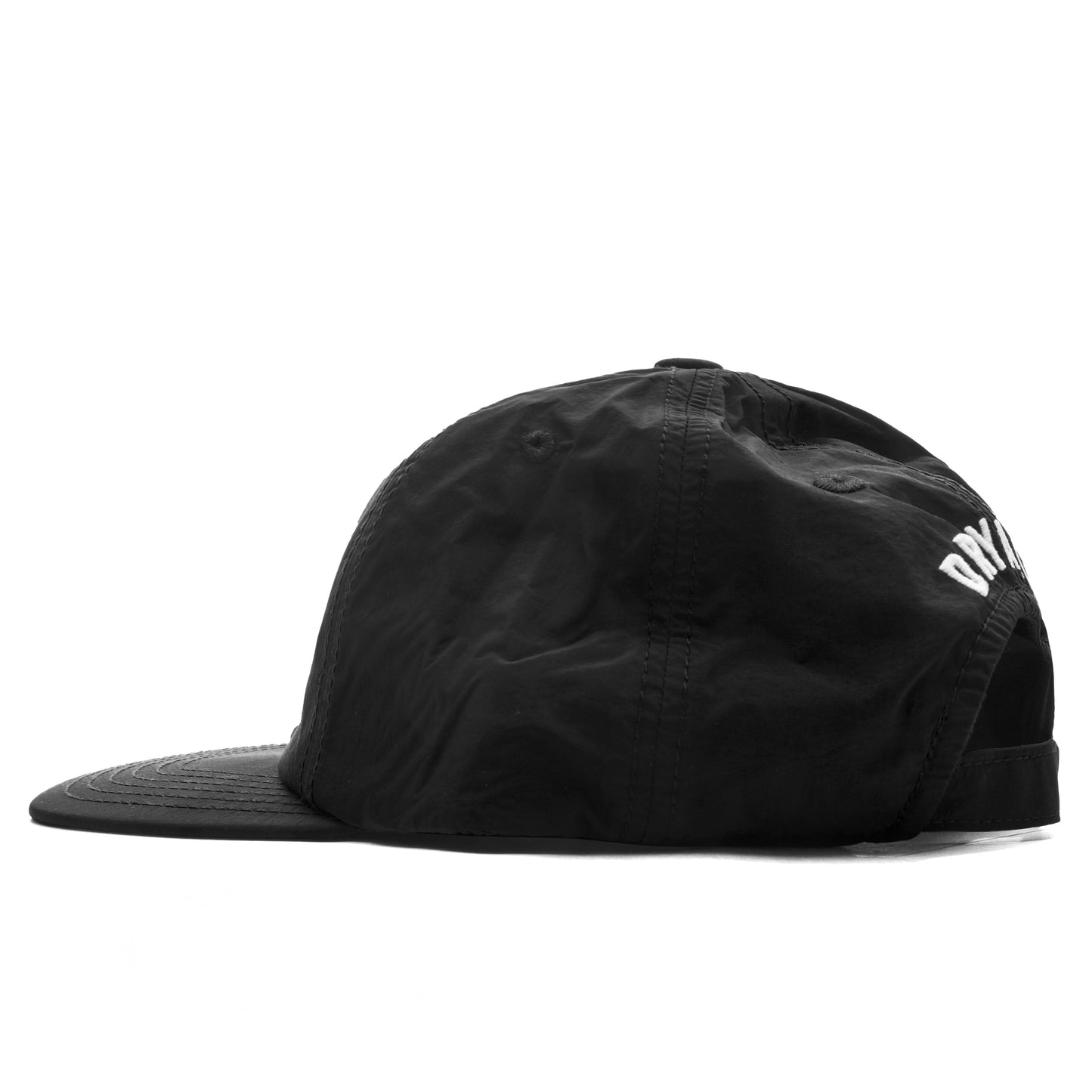 5 Panel Nylon Cap - Black