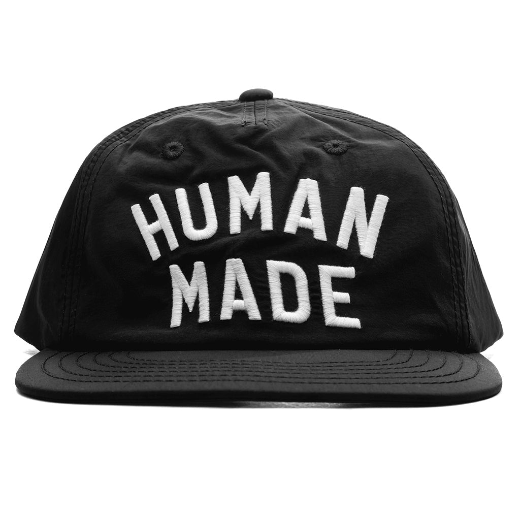 5 Panel Nylon Cap - Black