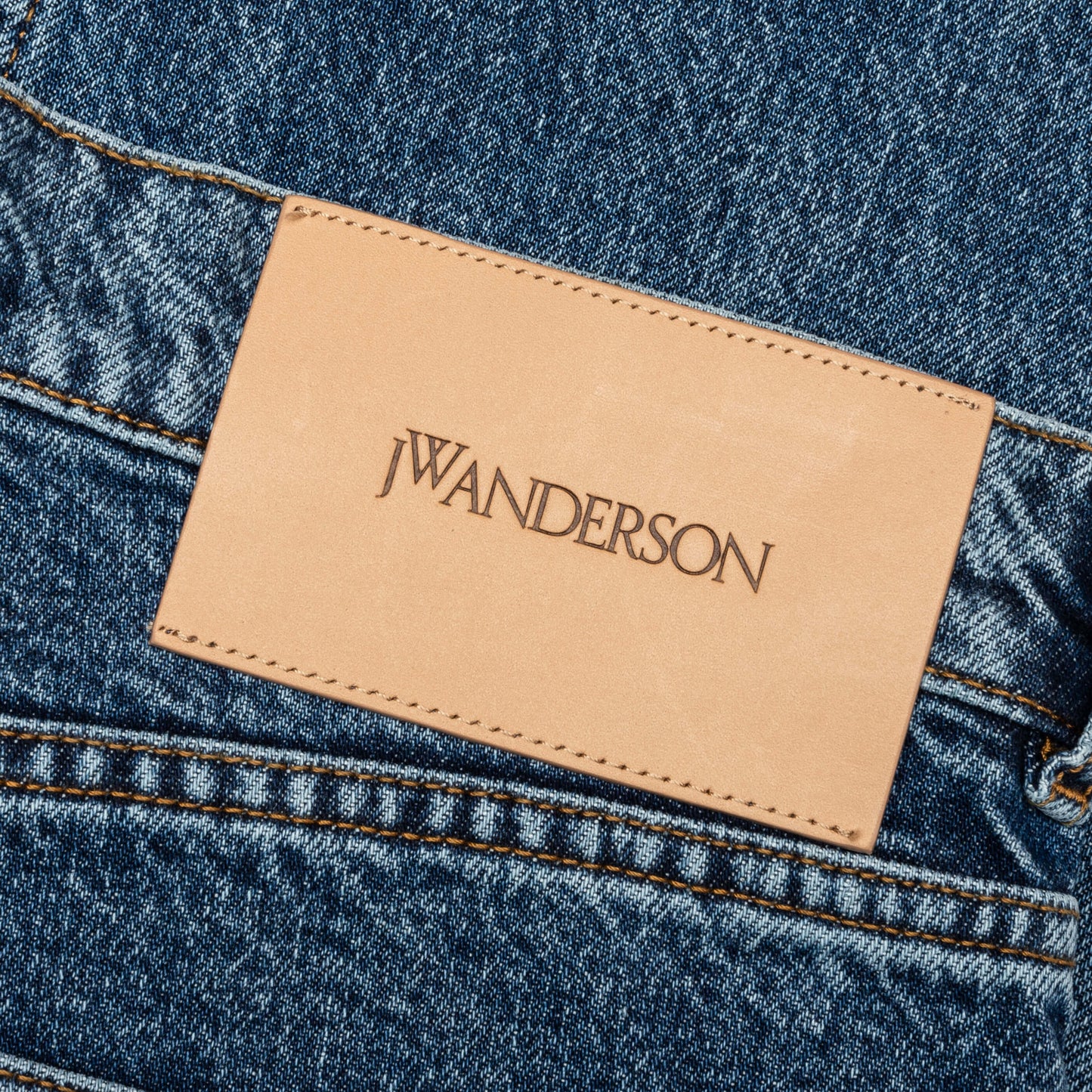 5 Pocket Straight Leg Trousers - Mid Blue