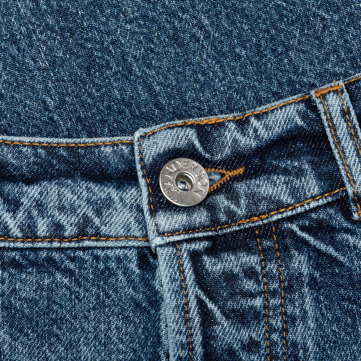 5 Pocket Straight Leg Trousers - Mid Blue