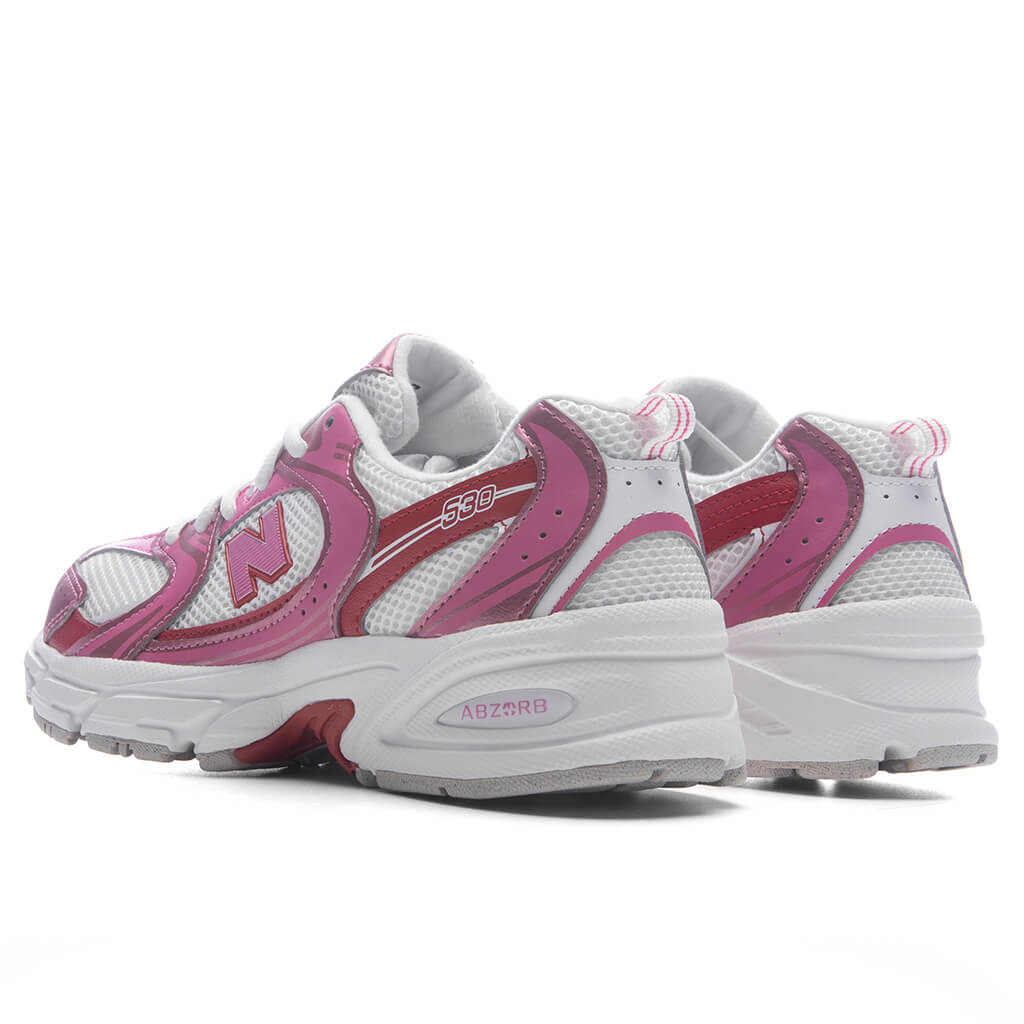530 Lace (GS) - Pink Satin/Shadow Red