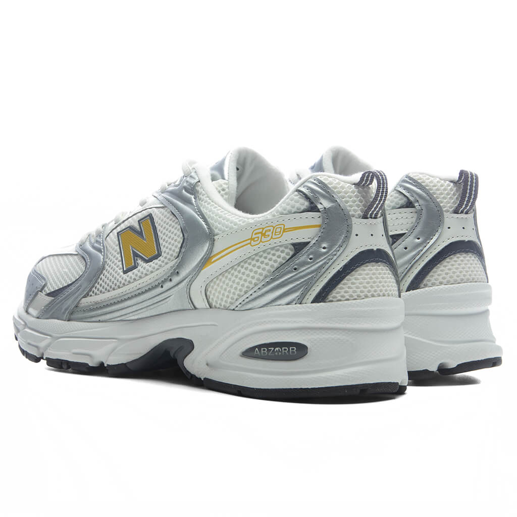 530 - Silver Metallic/Sea Salt