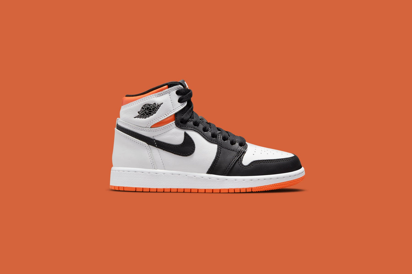 Air Jordan 1 Retro High OG (GS) - White/Electro Orange