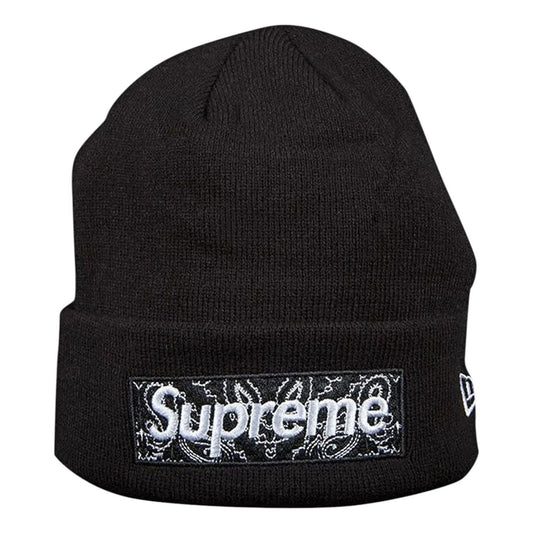 Supreme x New Era Box Logo Beanie 'Black' FW19BN4-BLACK