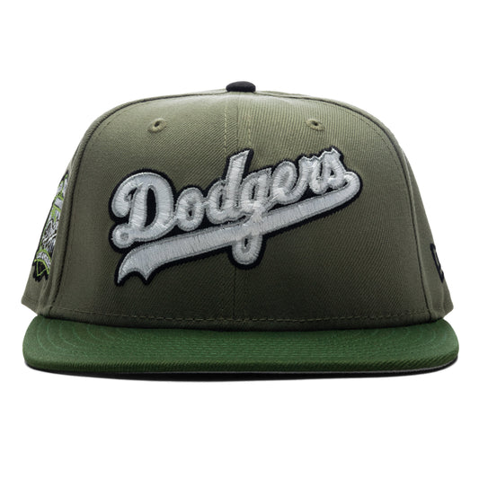 Feature x New Era 59FIFTY Fitted LA Dodgers Cooperstown - Green Bark/Rifle Green/Grey