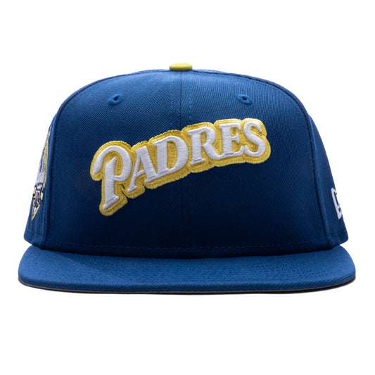 Feature x New Era 59FIFTY Fitted SD Padres Cooperstown - Songbird Blue/Twill Grey
