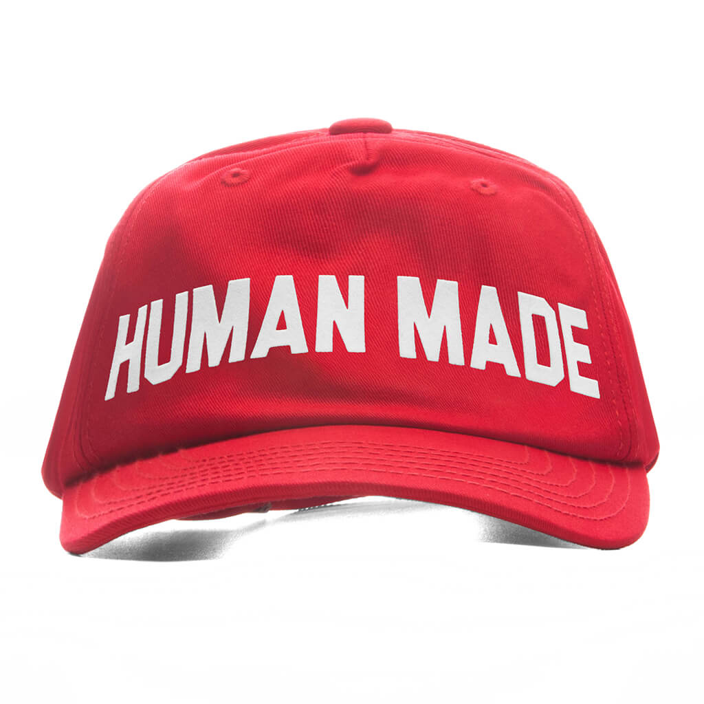 5 Panel Twill Cap - Red