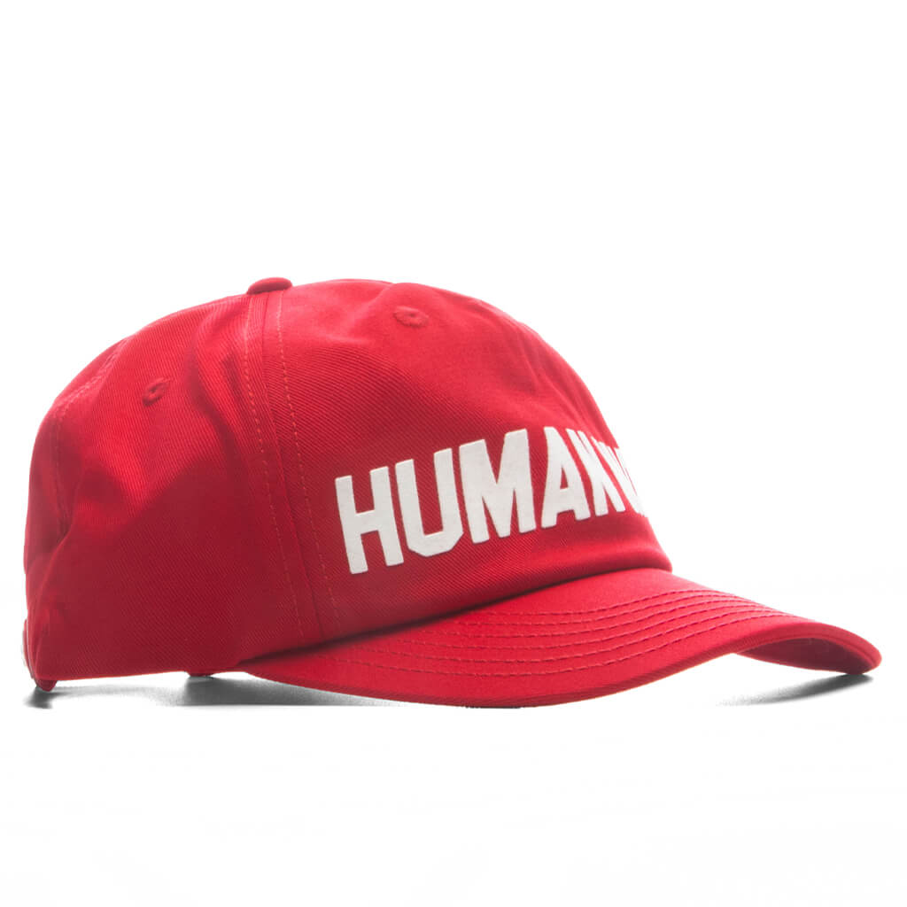 5 Panel Twill Cap - Red
