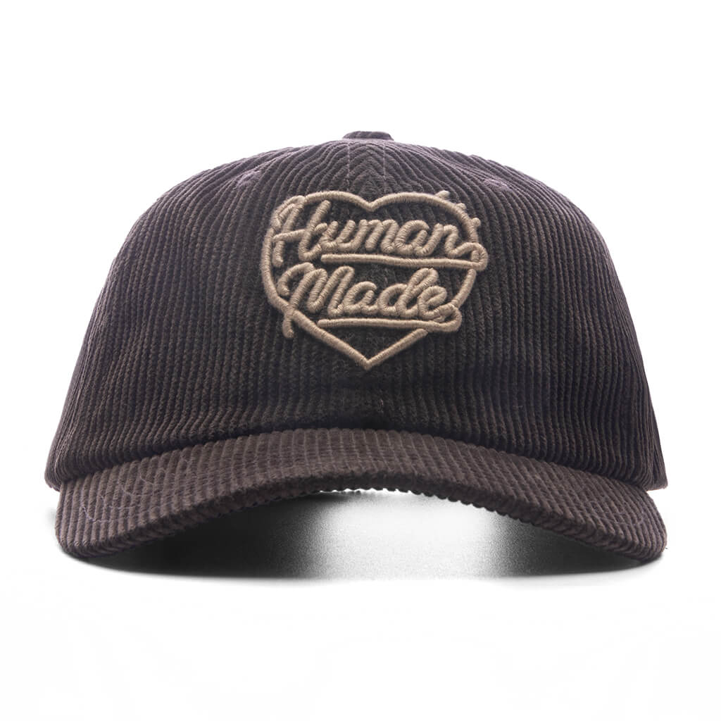 6 Panel Corduroy Cap - Brown