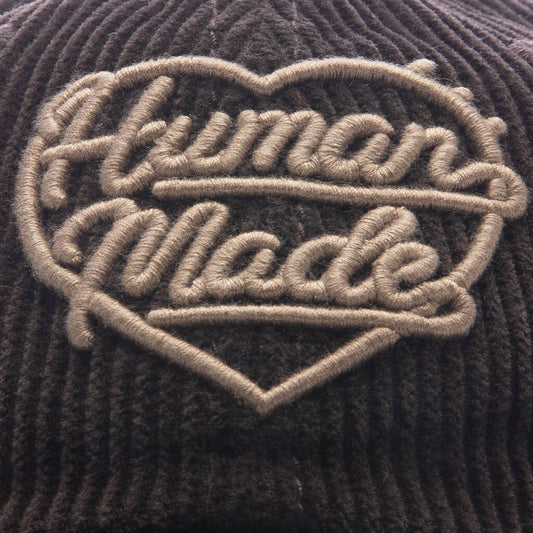 6 Panel Corduroy Cap - Brown