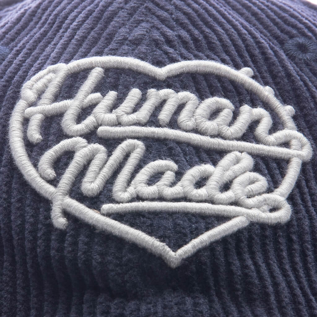 6 Panel Corduroy Cap - Navy