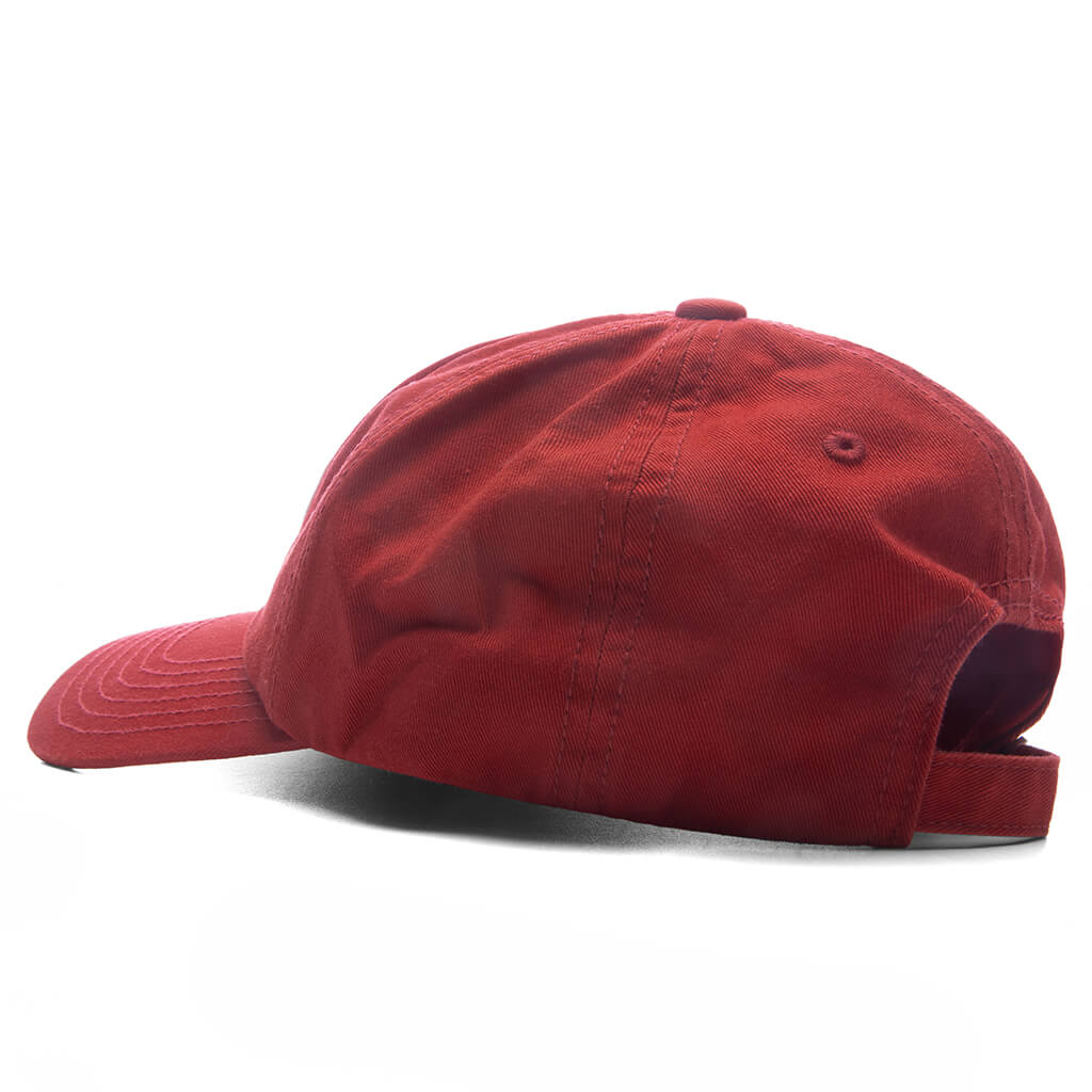 6 Panel Twill Cap #19 - Red