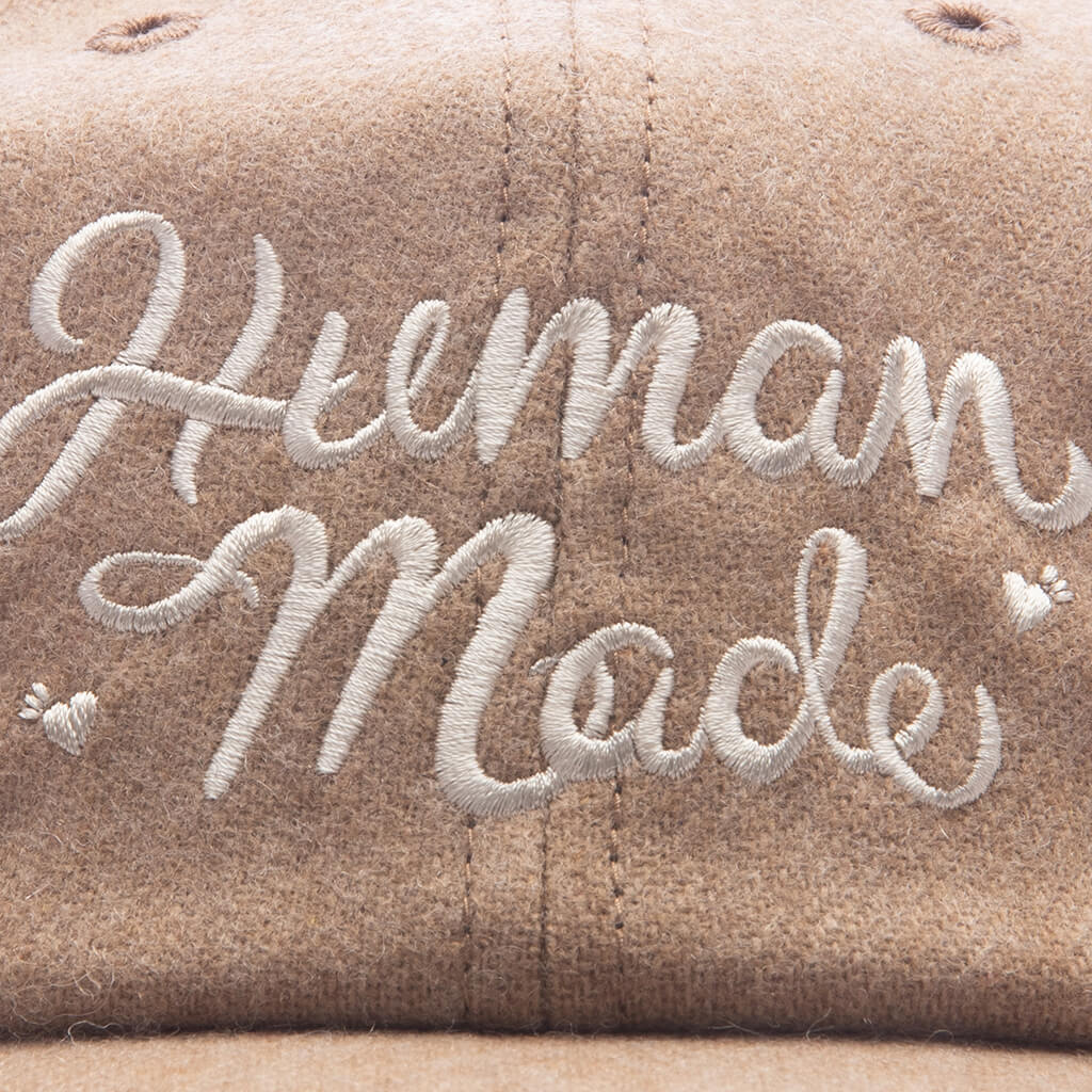 6 Panel Wool Cap - Beige