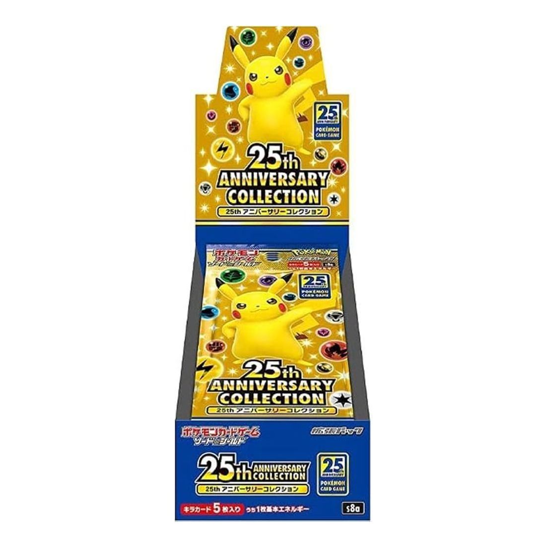 Pokemon Card JP Sword & Shield Expansion Pack Box '25th Anniversary Collection' PKMN-38-14025