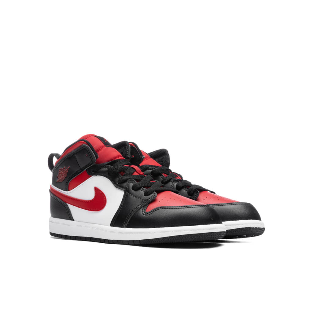 Air Jordan 1 Mid (PS) - Black/Fire Red/White