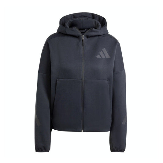 (WMNS) adidas Z.N.E. Full-Zip Hoodie Asia Sizing 'Black' JE7848