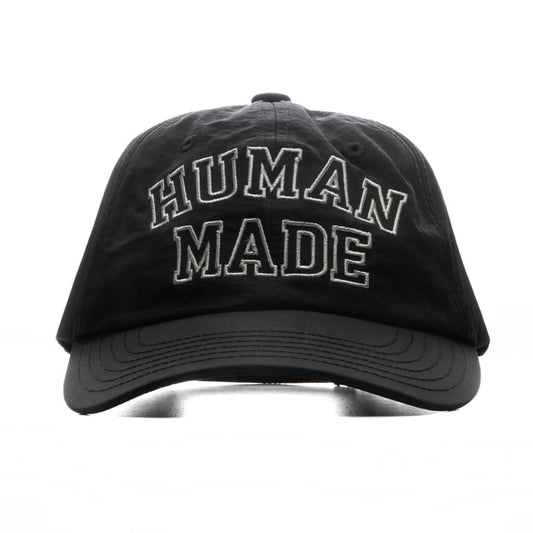 6 Panel Nylon Cap - Black