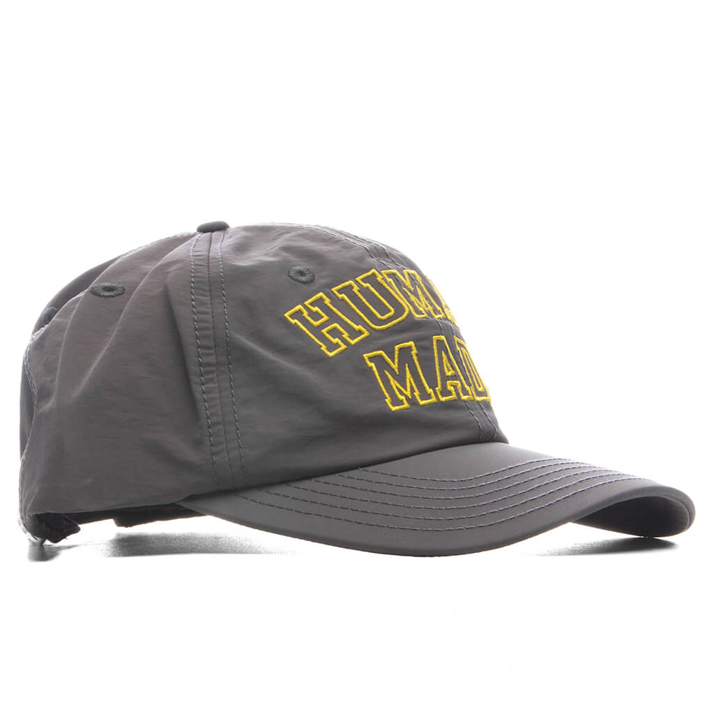 6 Panel Nylon Cap - Gray