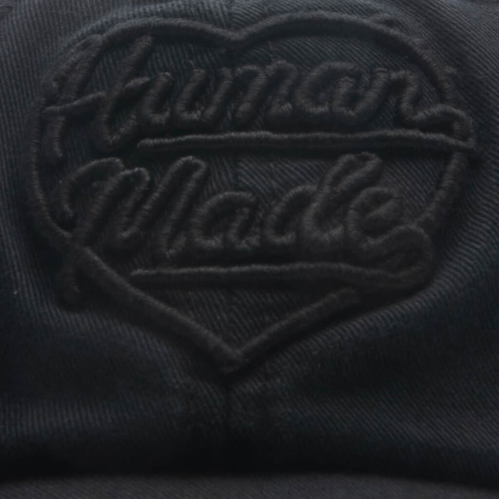 6 Panel Twill Cap #21 - Black