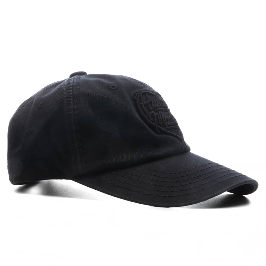 6 Panel Twill Cap #21 - Black