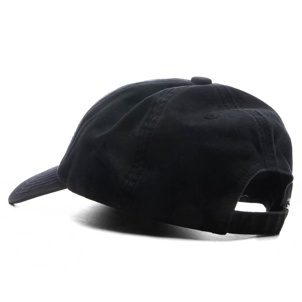 6 Panel Twill Cap #21 - Black
