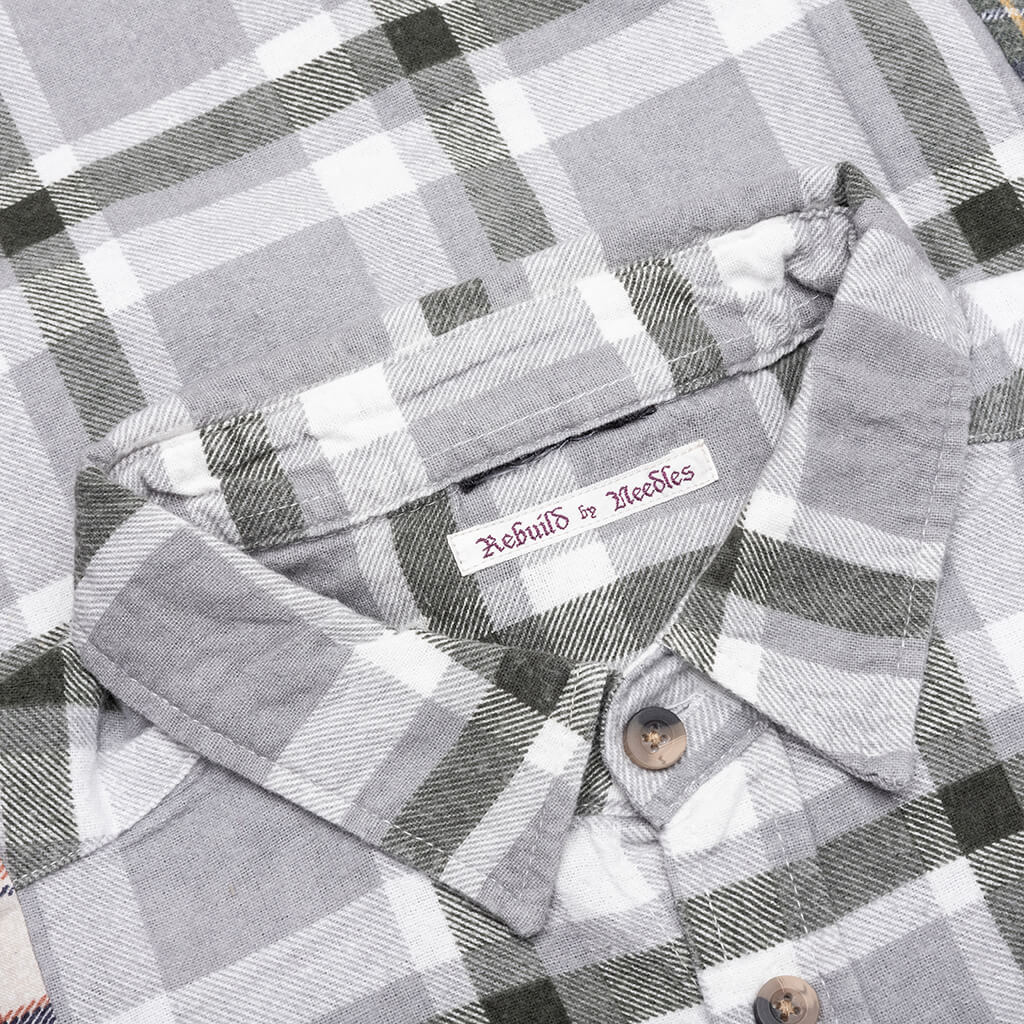 7 Cuts Wide Flannel Shirt - Assorted