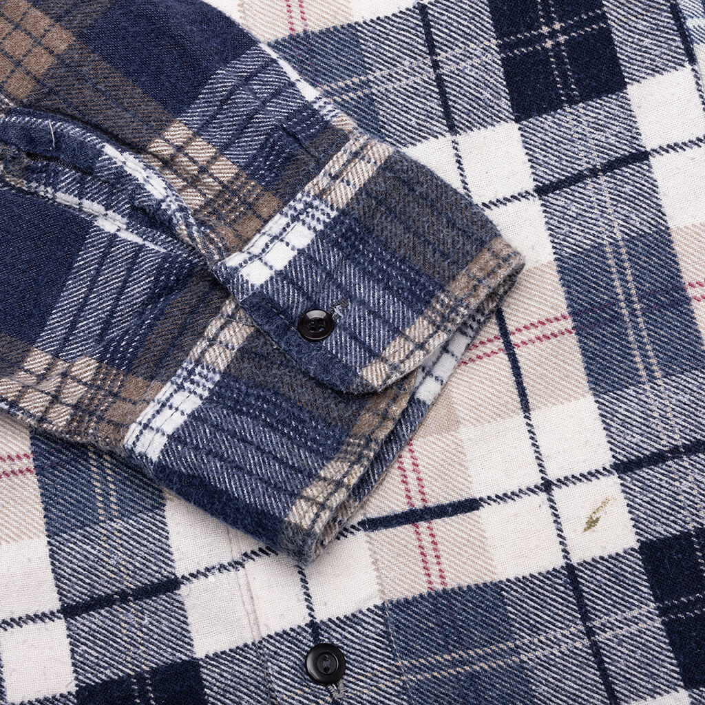 7 Cuts Wide Flannel Shirt - Assorted